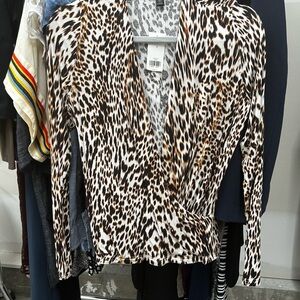 Banana Republic Animal Print Blouse